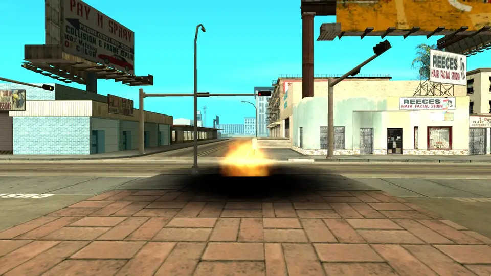 Explosion type 11 (Small) in MTA:SA, moving picture