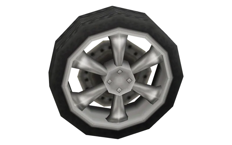 The part wheel_sr6 on its own
