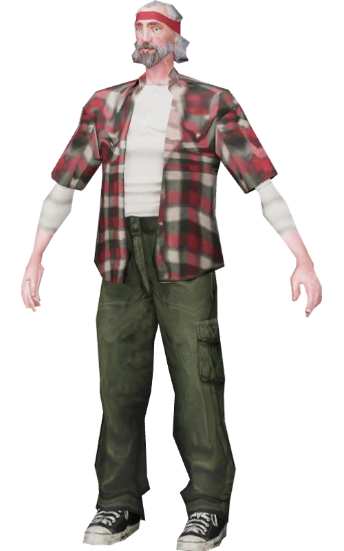 Skin 1, original GTA San Andreas model