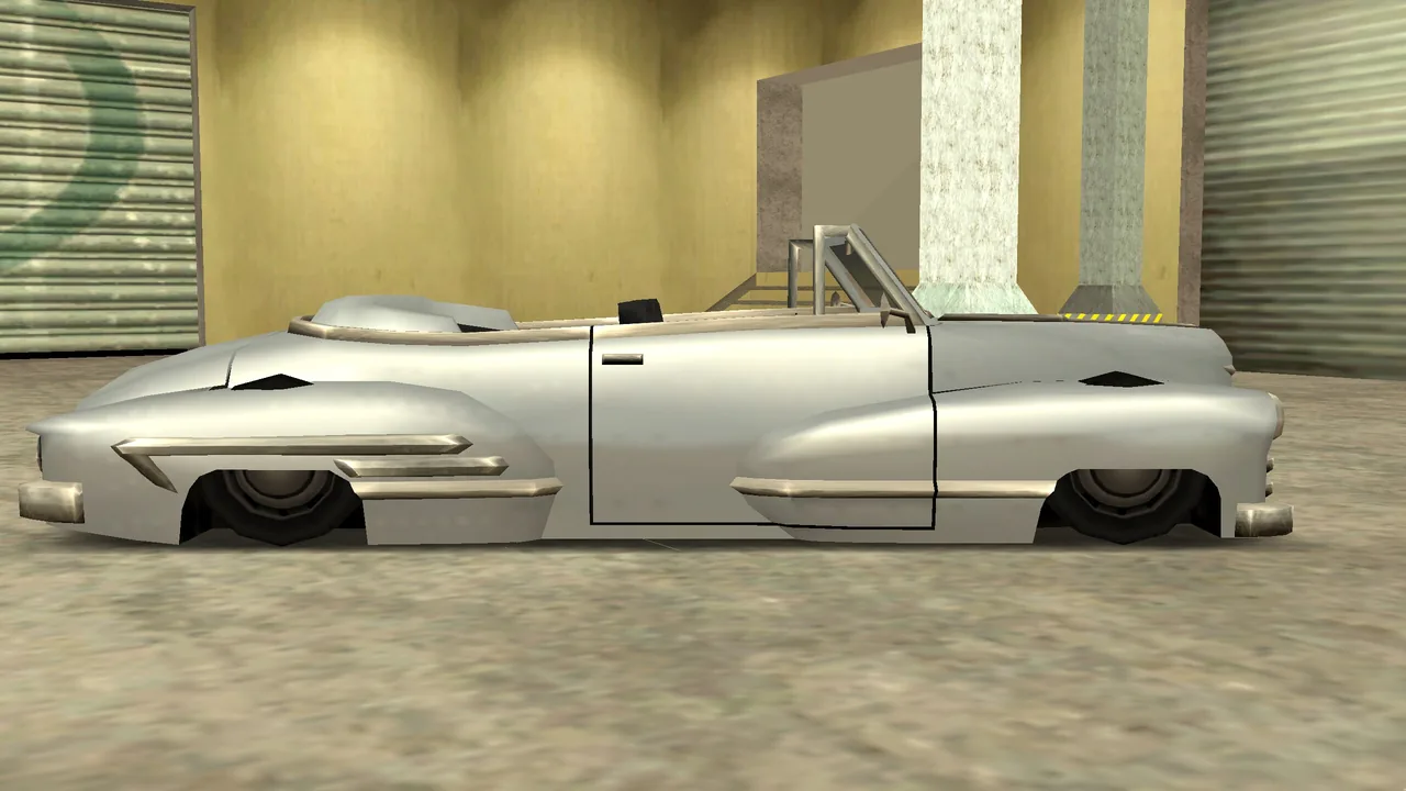 L Chrome Sideskirt, upgrade 1099, on a Broadway