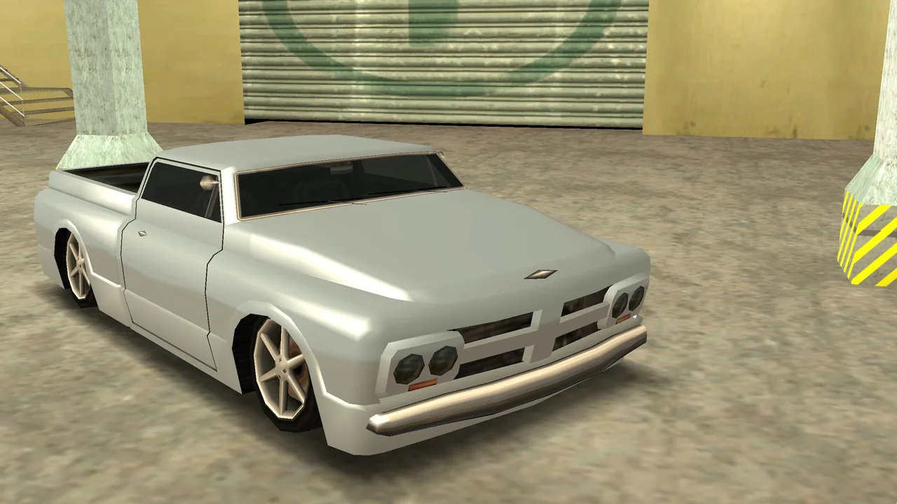 Chrome F Bumper, upgrade 1117, on a Slamvan