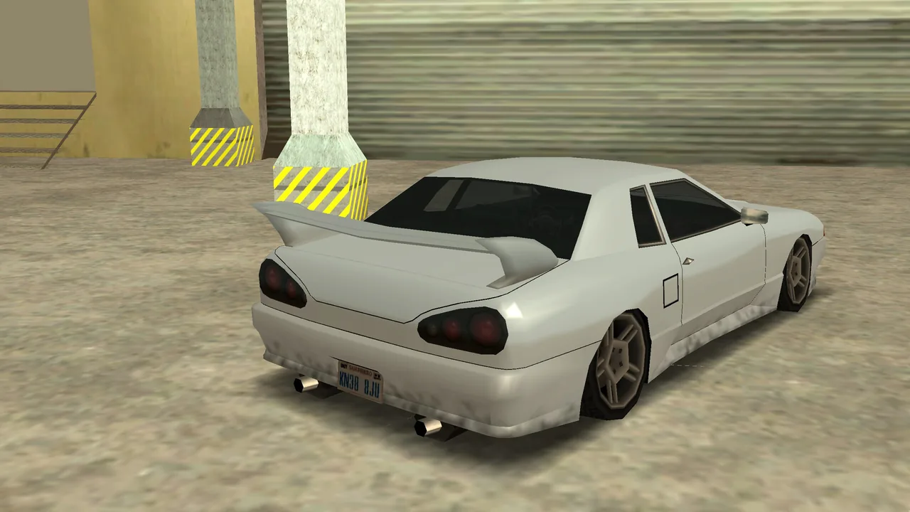 Alien Spoiler, upgrade 1147, on a Elegy