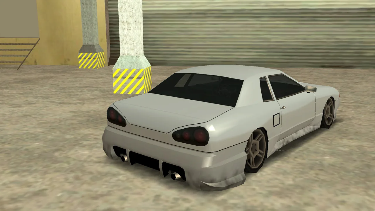 X-Flow R Bumper, upgrade 1148, on a Elegy