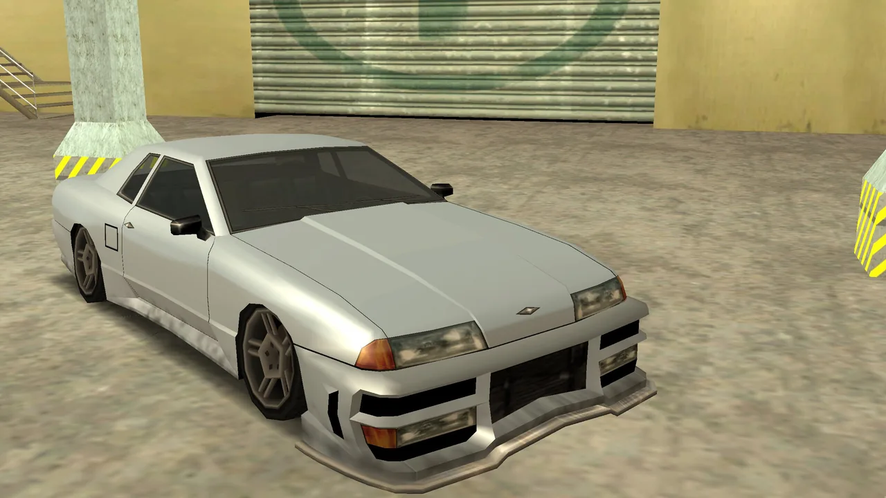 Alien F Bumper, upgrade 1171, on a Elegy