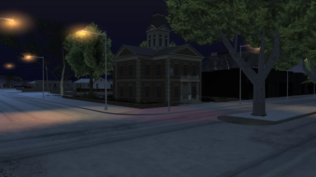 CIT weather preset Snowy streets at 00:00