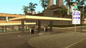 Gas station exterior
