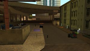 LSPD exterior with law markers