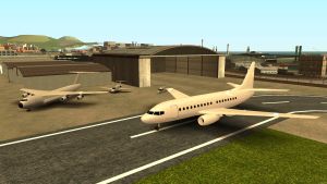 Pilot job area with aircraft