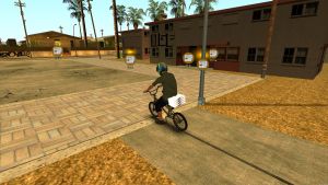 Paper Boy route with newspaper delivery markers